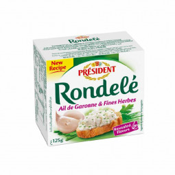 Cream Cheese Garlic & Fine Herbs (125G) Rondele - President