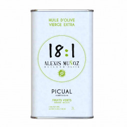 Extra Virgin Olive Oil 18:1 - 100% Picual green (3L) - Alexis Muñoz