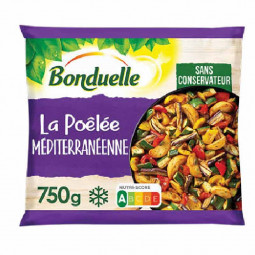 Hỗn hợp rau củ đông lạnh - Bonduelle - La Poêlée Méditerranéenne  750g | EXP 30/11/2023