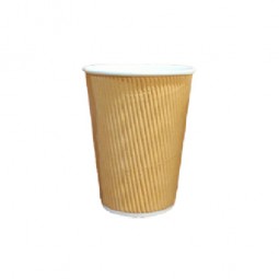 Kraft Ripple Paper Cup (240ml)*500 - HRK