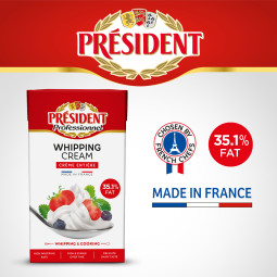 Whipping Cream 35.1% (1L) - Président | EXP 23/10/2022