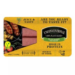 Xúc xích chay - Plant Based Sausages 180g - Unconventional | EXP 13/08/2026