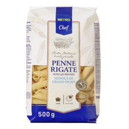 Penne Rigate With 14% Protein (500g) - Metro Chef | EXP 17/01/2025