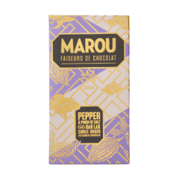 Thanh Sô Cô La - Dark Chocolate Pepper Daklak 66% (80G) - Marou