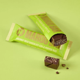 Sô cô la 53% Vị Sữa Dừa & Bỏng Cốm (35G) - MAROU