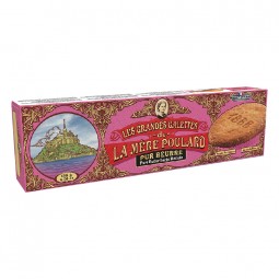 Bánh quy - Les Grandes Galettes de La Mère Poulard - Pure Butter Large Biscuits 135g | EXP 18/03/2024