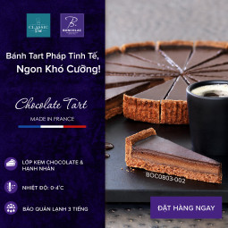 Tart Dark Chocolate 70% Precut 10 Slices Frozen (900g) - Boncolac