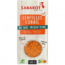 Dry Lentil Corails (450g) - Sabarot
