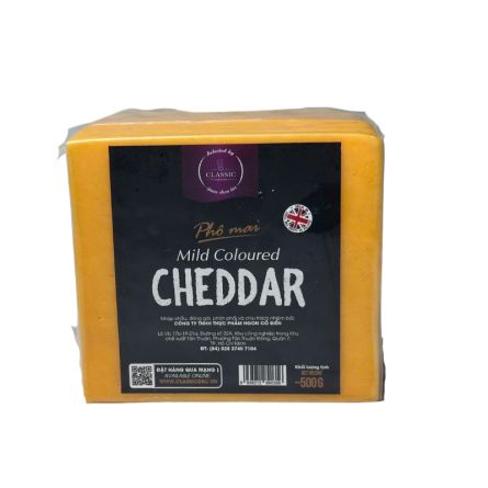 Mild Colour Cheddar (500G) - Coombe Castle - Ctr