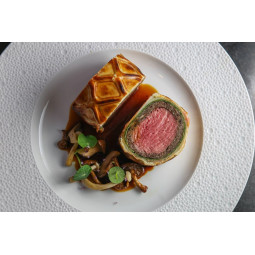 Combo Beef Wellington with Meaux Mustard Coating