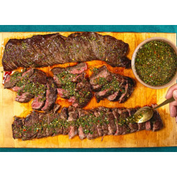 Combo Spicy Skirt Steak with Chili Mustard Sauce