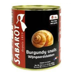Ốc sên lột vỏ đóng hộp-Sabarot-escargots 800g