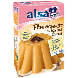 Flan With Caramel Flavor Preparation Alsa (180g) - Flavors And Chefs