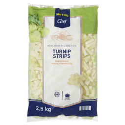 Củ cải cắt khối đông lạnh - Turnip Strips (2.5Kg) - Metro Chef | Special Price