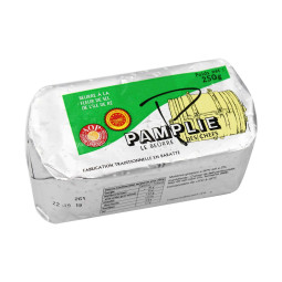 Bơ mặn - pamplie - beurre à la fleur de sel de l'ile de ré (bao bì màu trắng bạc) 250g | EXP 03/03/2026