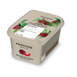 Ponthier - Frozen Puree White peach 10% sugar (1kg)
