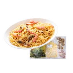 Spaghetti Aglio Olio Peperoncino With Bacon, Mushroom (250g) - Artisan Kitchen