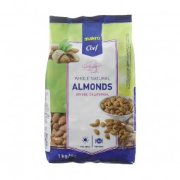 Almonds Whole Natural (1Kg) - Metro Chef