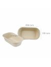 Deep Salad Bowl Natural Fiber with Lid (900ml)500 - HRK