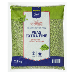 Peas Extra Fine Frz (2.5Kg) - Metro Chef