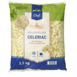 Celeriac Diced IQF (2.5Kg) - Metro Chef