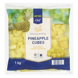 Pineapple Cubes IQF (1Kg) - Metro Chef