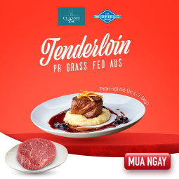 Thịt bò phi lê - Midfield - Tenderloin A Grass Fed Frz (~1.5kg)