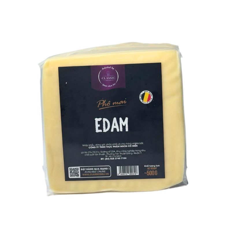 Phô mai Edam Block (500G) - Quantum - Ctr