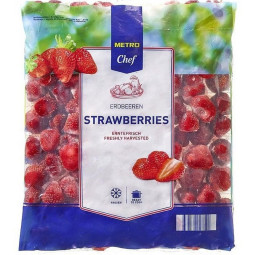 STRAWBERRY IQF FRZ (1KG) - METRO CHEF