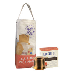 SET 1 - SIGNATURES PHIN BLEND 85% ROBUSTA 15% ARABICA GROUND COFFEE (250G) - LACAPH