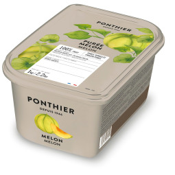 Ponthier - Dưa lưới nghiền nhuyễn đông lạnh (1kg)