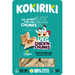 Thịt gà chay đông lạnh - Kokiriki - Veg-Chick'n Chunks Nuggets (200G)