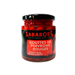 Ớt Peru Giọt Đỏ Ngâm Chua Ngọt - Sabarot - Gouttes De Poivrons (Sweety Red Pepper Drops) 230G