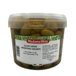 OLIVES GIANT GREEN APERITIF  (2KG-3.1KG) - MADAMA OLIVA