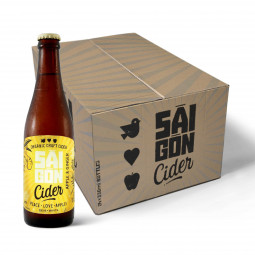 Saigon Cider - Rượu táo hữu cơ vị táo rừng 4.7% 330ml (Hộp 24 chai)