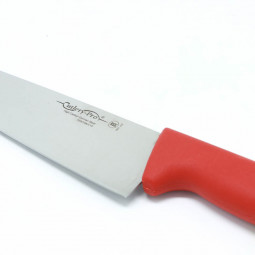 Cooks Knife Red Handle 250Mm