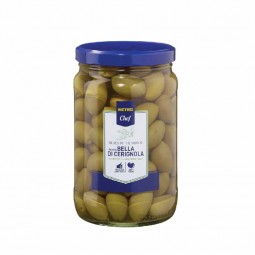 OLIU NGÂM NƯỚC MUỐI - METRO CHEF - OLIVES VARIETÀ BELLA DI CERIGNOLA 1650G