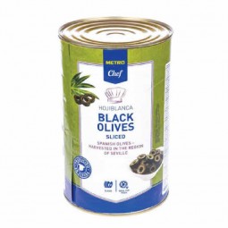 Black Sliced Olives (4kg) - Metro Chef