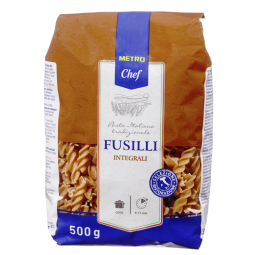 Fusilli Whole Wheat (500G) - Metro Chef
