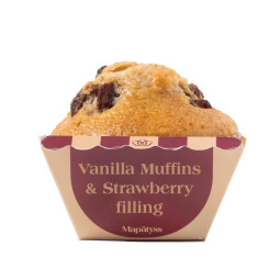 Bánh Vanilla Muffins & Strawberry Filling (100G) - C'Est Bon