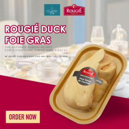 Duck Foie Gras Extra Ii Frz (~500G) - Rougié | EXP 09/07/2025