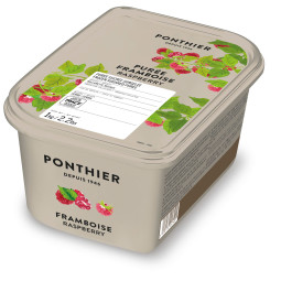 Puree Raspberry 10% Sugar Frz (1kg) - Ponthier