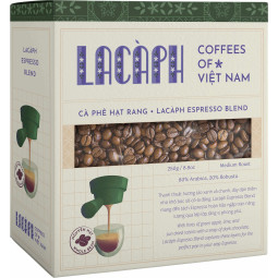 Cà Phê Nguyên Hạt - Signatures Espresso Blend 80% Arabica 20% Robusta Whole Beans (250G) - Lacaph